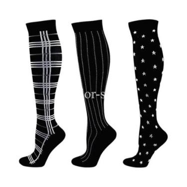 Imagem de Meias De Compressão Médicas Para Mulheres, 3 a 6 Pares, Meias Esportiv