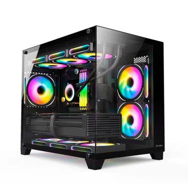 Imagem de Gabinete Gamer Husky Dome 210, Mini Tower, M-ATX Sem FANs, - HGN210PT-Unissex