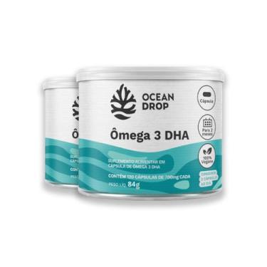 Imagem de Kit 2 Ômega 3 DHA Vegano Ocean Drop 120 Cápsulas