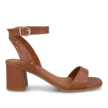 Imagem de Sandália M Shuz Salto Bloco Feminina-Feminino