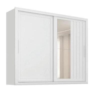 Imagem de Guarda Roupas Casal Ripado com Espelho 2 Portas de Correr 4 Gavetas Vi