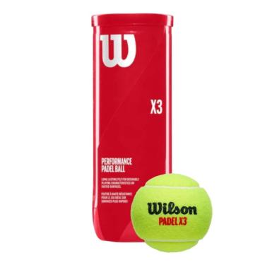 Imagem de Bolas de Tênis Padel 3 Unidades Alta Performance Feltro Dura Weave Wilson