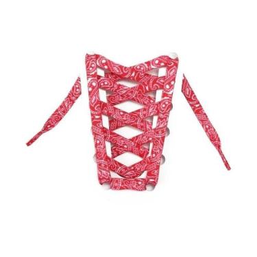 Imagem de Cadarços Planos Dourados Para Tênis Esportivos, Casuais, Basquete E Tê