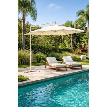 Imagem de Ombrelone Guarda Sol Grande de Luxo Para Piscina 3 Metros Veneza Bel C