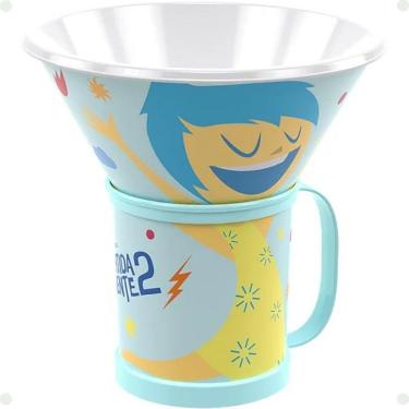 Imagem de Kit Copo 360ML e Bowl 540ML Divertidamente para Bebidas e Cereais em Plástico PP com Decoração Injetada para Cozinha