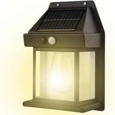 Imagem de Luminária Solar Externa com Sensor de Presença 03 Modos de Luz e Desig