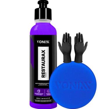 Imagem de Restaurador de plásticos automotivo brilho e proteção restaurax vonixx