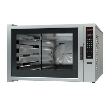 Imagem de Forno Elétrico de Convecção Inox 4 níveis 58x70 Programável 100 Receit