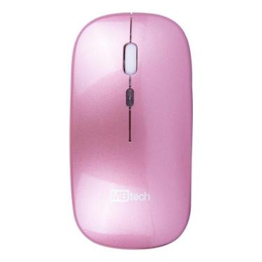 Imagem de Mouse Óptico Bluetooth Recarregável - Silencioso Slim LED - MBtech, Ro