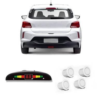 Imagem de Sensor de Estacionamento Ré 4 Pontos Branco Roadstar RS104BR