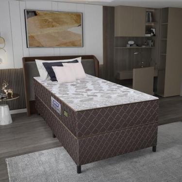 Imagem de Cama Box Conjugado Solteiro com Colchão (88x57x188) Sonopro Gazin CR35