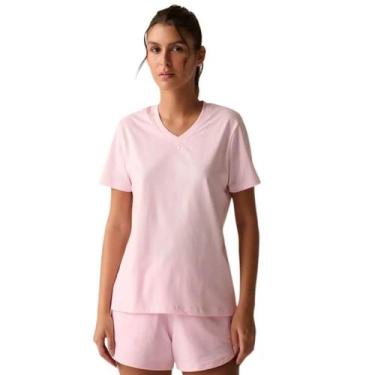 Imagem de Camiseta Feminina Fila 1258825 Basic, Rosa bebe, G