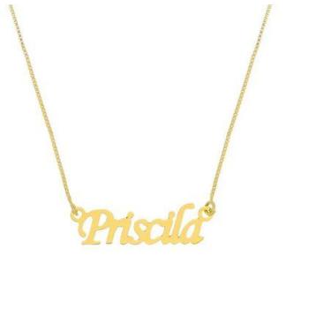 Imagem de Cordão Personal Priscila Ouro 18 Kilates Peso 2,00 Gramas 45 Cm - Ouro