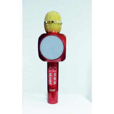Imagem de Microfone Bluetooth Karaoke Portátil Usb Sd Fm Sem Fio Led - Lukton, V