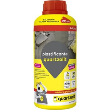Imagem de Aditivo Plastificante Quartzolit 1 Litro Para Argamassas Assentamento 