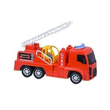 Imagem de Caminhão De Bombeiro Infantil Carrinho De Brinquedo - DIVERPLAS, UN, D