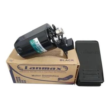 Imagem de Motor Lanmax Para Doméstica 100w Singer Elgin Vigorelli 110V PRETO