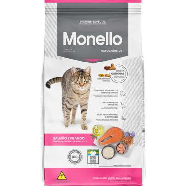 Imagem de Ração Seca Monello Salmão e Frango para Gatos Adultos - 10,1 Kg