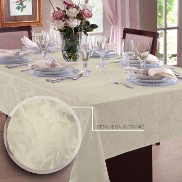 Imagem de Toalha de mesa Jacquard Retangular 6 Lugares 