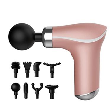 Imagem de Massagem Mini Pistola, pistola de massagem profunda para atletas, massageador de tecidos, massagem muscular, forma e fitness/massagem/redução de gordura/relaxamento/tratamento. (Dourado)
