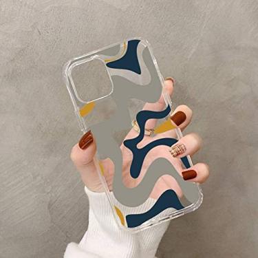Imagem de Liquid Swirl Abstract Pattern para iPhone 11 12 pro XS MAX 8 7 6 6S Plus X 5S SE 2020 XR Bege Grass Green Case, A9, Para iphone 6 6s