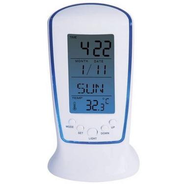 Imagem de Relógio De Mesa Digital com Despertador Temperatura Data E Iluminação DS510
