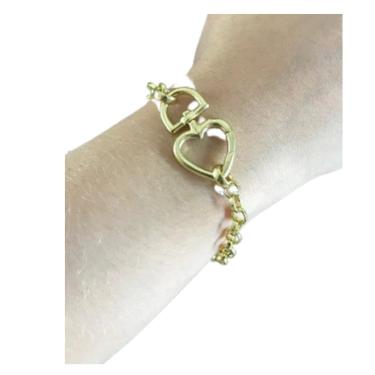 Imagem de Pulseira bracelete  6mm fecho coração de Qualidade