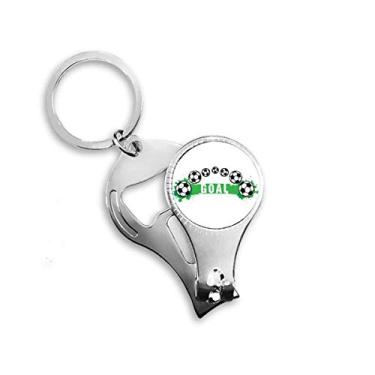 Imagem de Bridge Soccer Football Sports Nail Nipper Ring Chaveiro Abridor de Garrafas Cortador