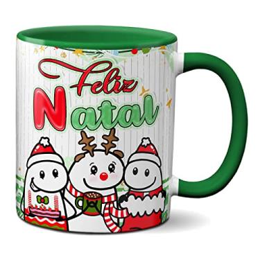Imagem de Caneca Flork Presente Feliz Natal Xícara Criativa (Verde)