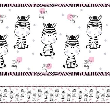 Imagem de Faixa Decorativa Adesiva Infantil Zebrinha 5mx10cm