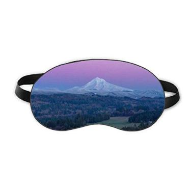 Imagem de White Mountain Purple Blue Sky Sleep Eye Shield Soft Night Vlindfold Shade Cover