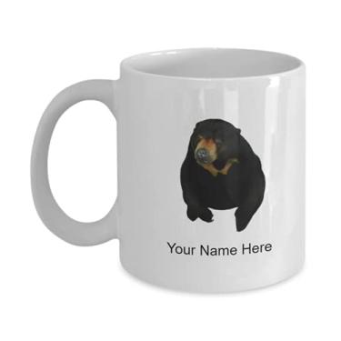 Imagem de Caneca de urso personalizada, copo de café de urso, ideia de presente de urso, copo de café personalizado de urso - Caneca de café de 325 ml