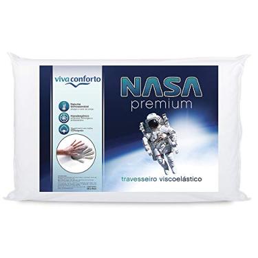 Imagem de Travesseiro Nasa Original Visco D40 Hipoalergênico Capa Algodão Viva Conforto