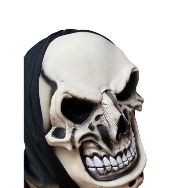 Imagem de Fantasia Máscara Caveira Maquiavélica assustadora de Látex