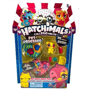 Imagem de HATCHIMALS COLLEGGTIBLES - Pet Obsessed - Pet Shop Multi Pack New Hatchy Hearts! ESTILOS VARIAM