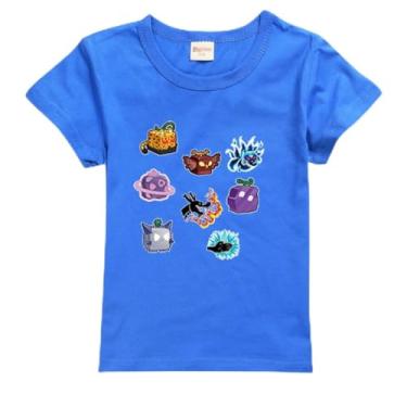 Imagem de Blox Fruits Kids Summer Camiseta de manga curta algodão para bebês meninos moda camisetas para meninas meninas roupas para adolescentes camisas chlid, A9, 14-15 Years