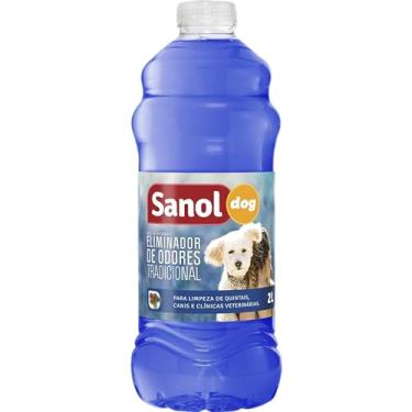 Imagem de Sanol Dog Eliminador De Odores Para Cães E Gatos Tradicional 2 Litros Azul