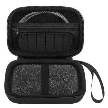 Imagem de Elonbo Estojo de transporte para impressora fotográfica HP Sprocket portátil 2x3 de cores instantâneas, suporte organizador protetor de viagem, bolso de malha extra para cabo de papel fotográfico,