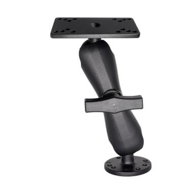 Imagem de WINDFRD Suporte para localizador de peixe bola de alumínio de 3,8 cm para Hummingbird Helix 5,7, etc., suporte eletrônico marítimo universal tamanho C, compatível com suportes RAM, Arkon, iBolt e mais