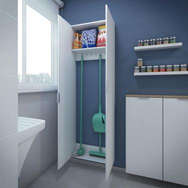 Imagem de Armario Multiuso Branco Projemob