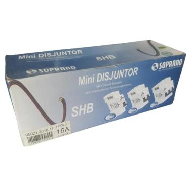 Imagem de Caixa com 12 Disjuntores Unipolar Din Curva C 16a Soprano