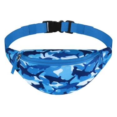 Imagem de Vipdeal Pochete infantil para meninas e meninos, Tubarão azul