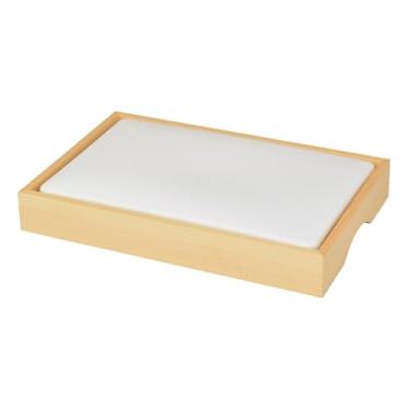 Imagem de Generic Prato de sushi japonês, prato de servir sushi de gelo, placa de sushi, durável, bandeja de sashimi de prato de sushi de gelo para restaurante, Lustroso