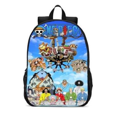 Imagem de MOCHILA ESCOLA INFANTIL JUVENIL ANIME ONE PIECE-Unissex