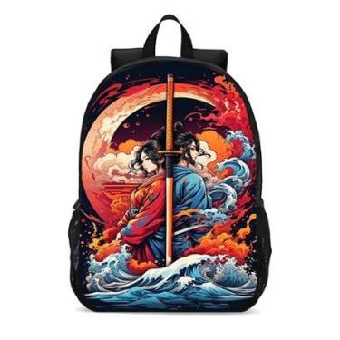 Imagem de MOCHILA ESCOLA INFANTIL JUVENIL ANIME MENINAS NO MAR-Unissex