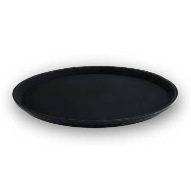 Imagem de Bandeja Redonda Antiderrapante 40,5 cm Preta Arienzo - Brinox