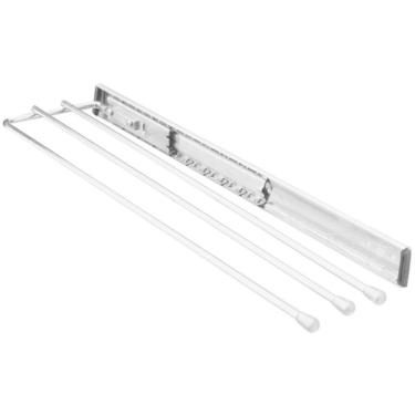 Imagem de Porta Toalhas Pano de Prato Triplo Suporte Deslizante Cozinha Armário Aço Inox