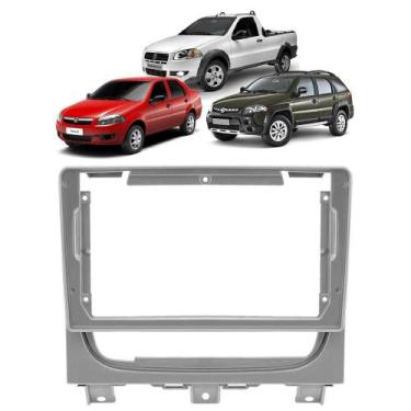 Imagem de Moldura Painel 9" Palio Weekend Siena El Strada 12 14 16 18 20 MP5 DVD