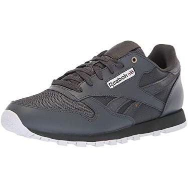 Imagem de Reebok Calçado de couro clássico unissex para bebês, Mc-marble/Stealth/Branco, 18