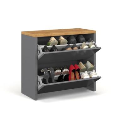 Imagem de Sapateira Vertical Mell Com 2 Gavetas Basculantes Organizadora de Calç